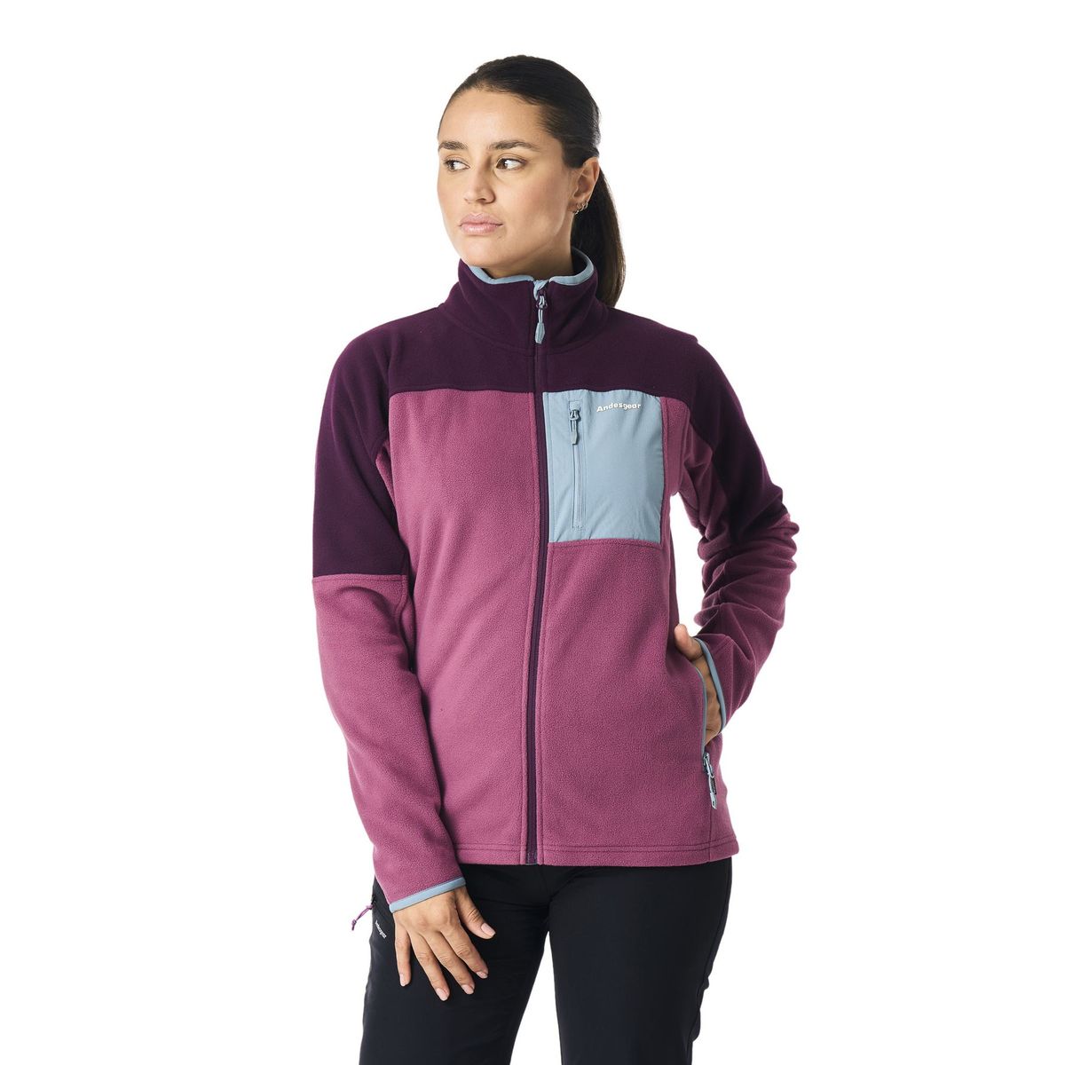 ANDESGEAR - Polar Mujer New Maihue Fullzip Rojo Andesgear