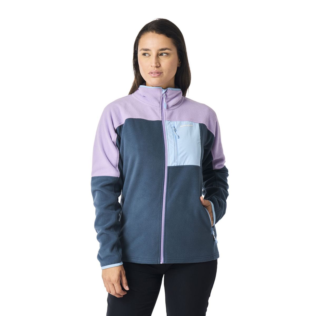 ANDESGEAR - Polar Mujer New Maihue Fullzip Azul Andesgear