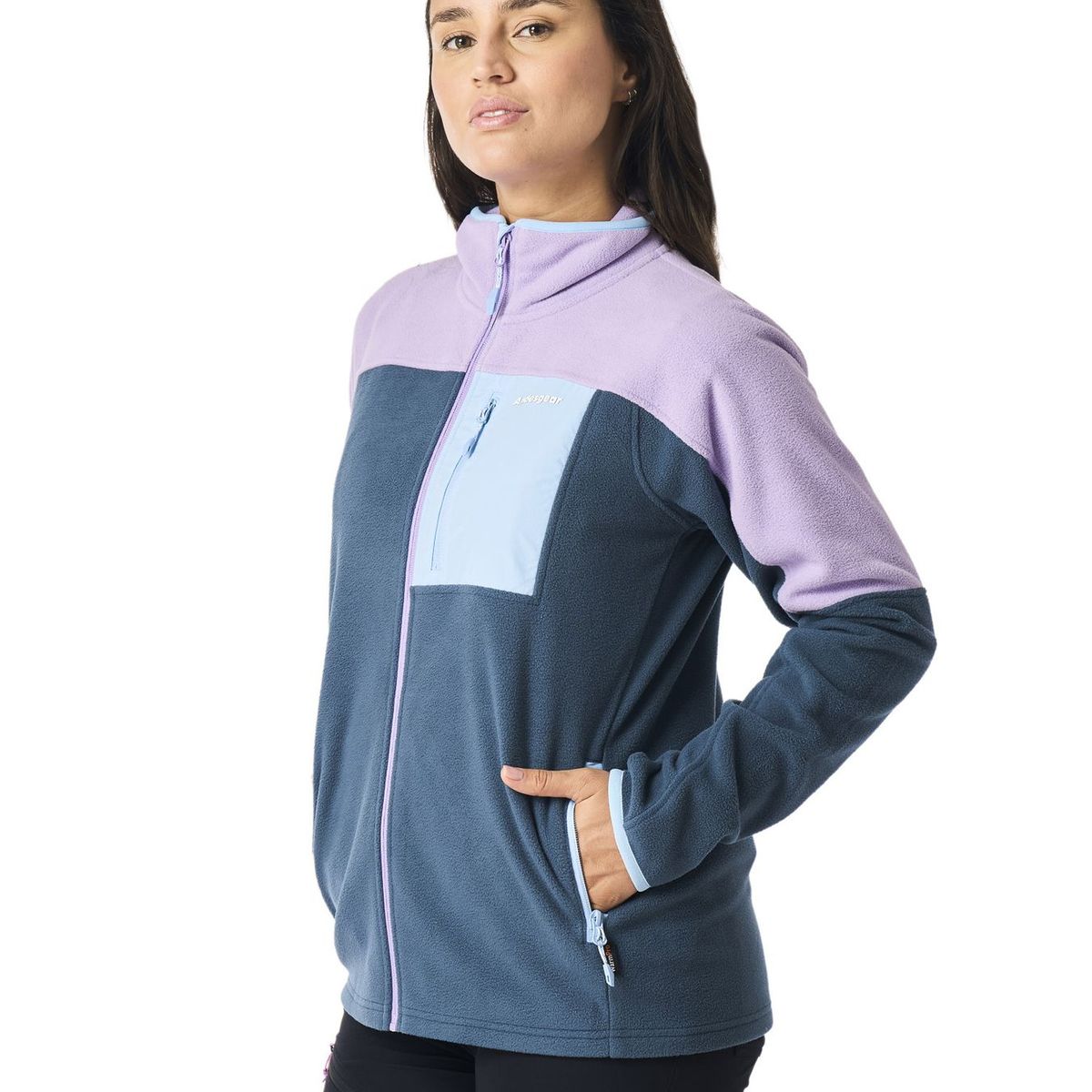 ANDESGEAR - Polar Mujer New Maihue Fullzip Azul Andesgear