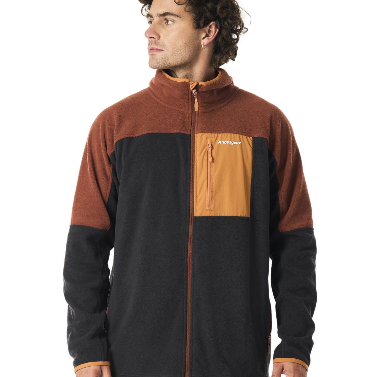 ANDESGEAR - Polar Hombre Andesgear New Maihue Fullzip Negro