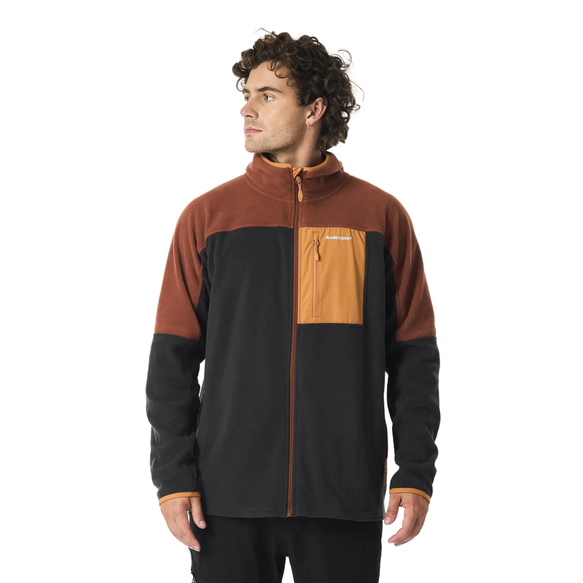 ANDESGEAR - Polar Hombre Andesgear New Maihue Fullzip Negro