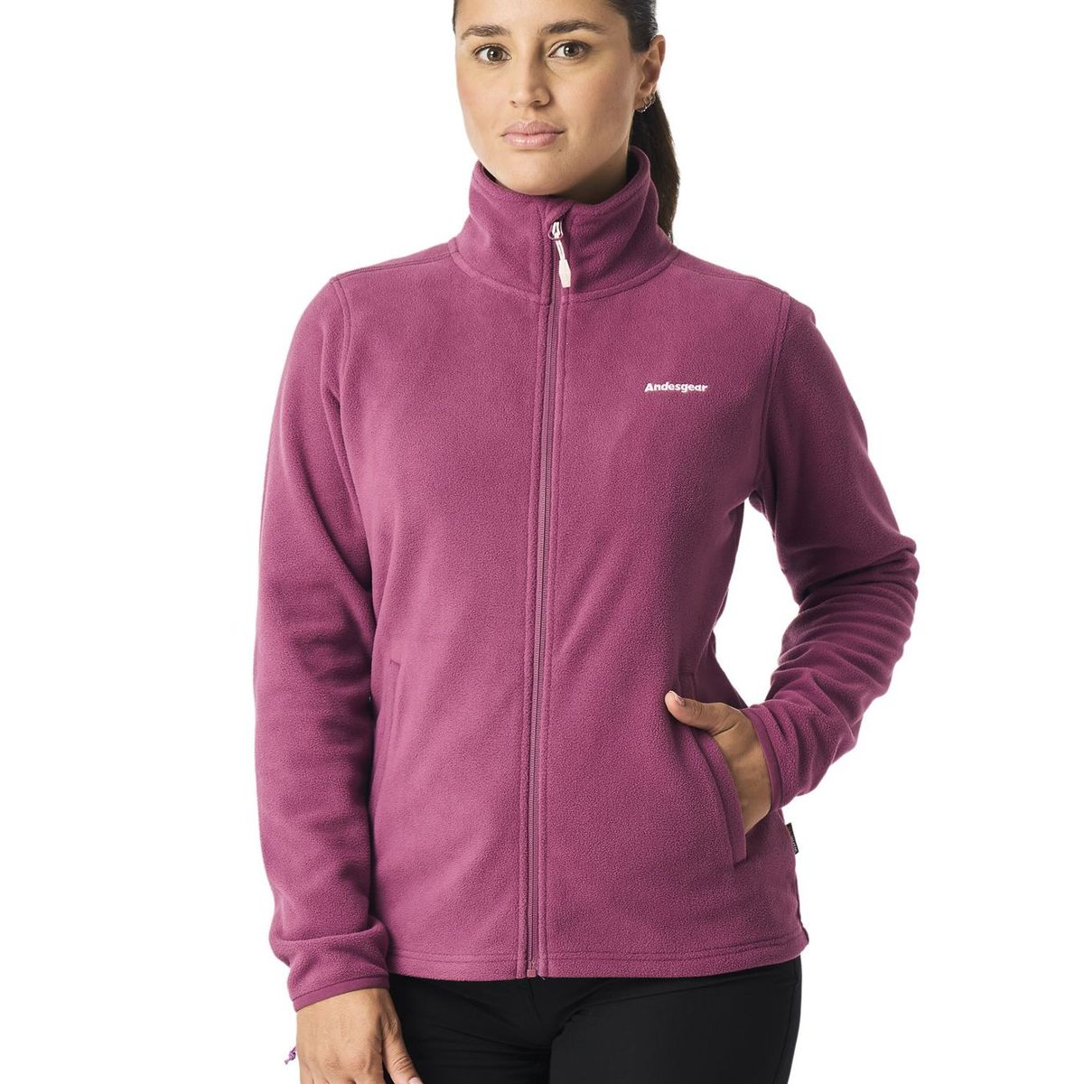ANDESGEAR - Polar Mujer Maihue Rojo Andesgear