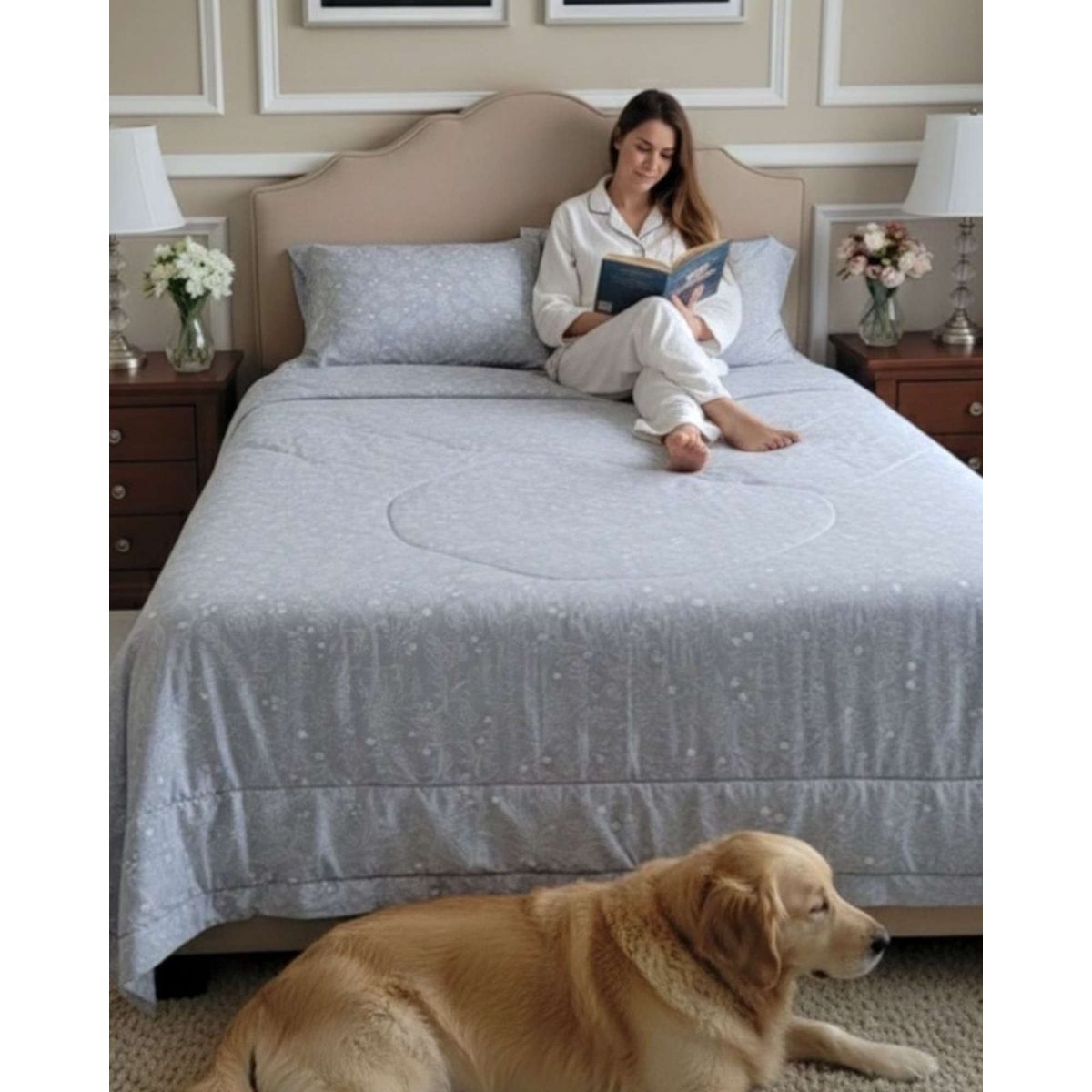 GENERICO - Set Cubrecama nórdico Delgado Mas 2 Almohadas King