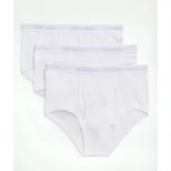 BROOKS BROTHERS - Ropa Interior Hombre Og Supima 3 Pack Solid Blanco