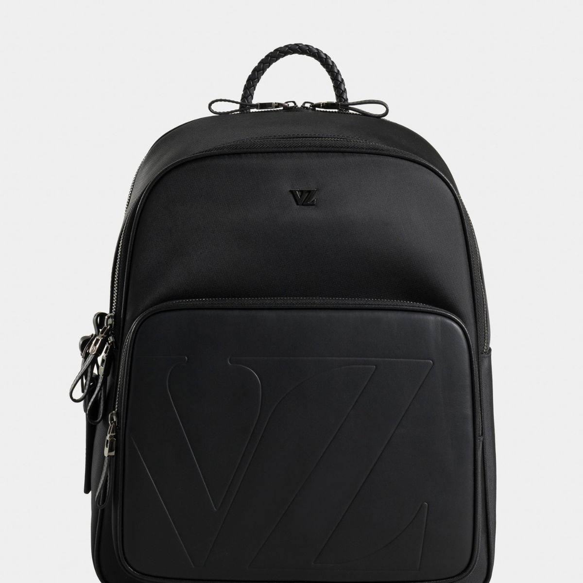 VELEZ - Vélez Mochila Legacy Cuero Y Nylon Mujer Tag Viaje Negro