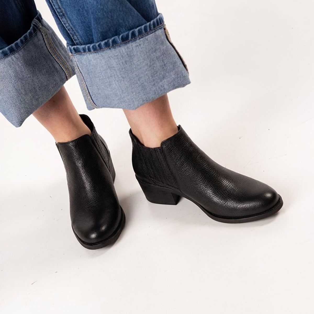 GIANI DAFIRENZE - Botin Cuero Mujer Pinda Negro