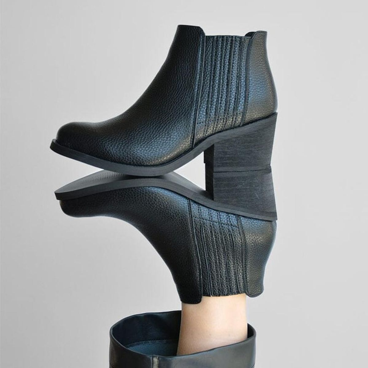 GIANI DAFIRENZE - Botin Cuero Mujer Pinda Negro