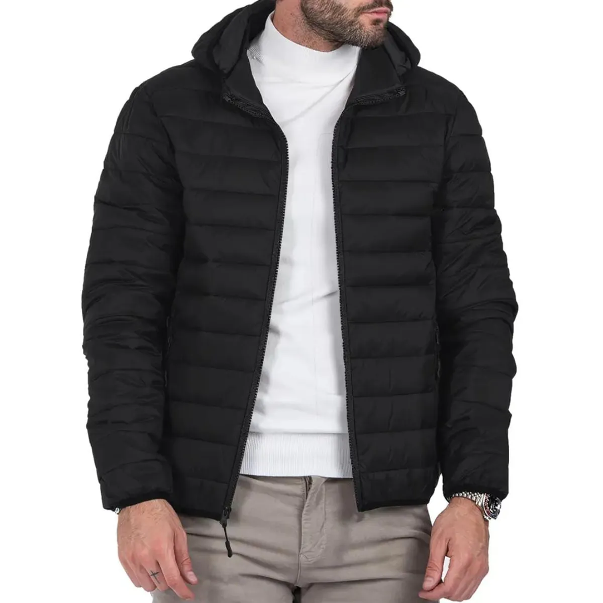 BLUE MOUNTAIN - PARKA IMPERMEABLE ESCOLAR TERMICA  VARON  GORRO DESMONTABLE