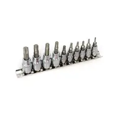 GENERICO - Dados Punta Torx 3/8 Set 10 Piezas