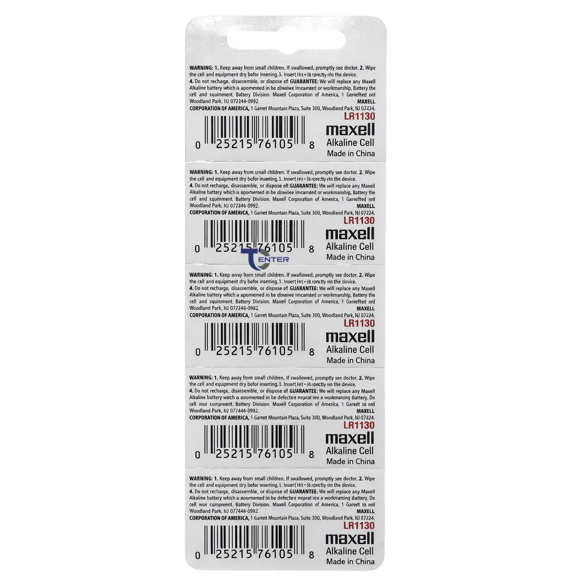 Pack 10 Pilas LR1130 (AG10) 1.5v Maxell Tipo Botón Holograma, marca MAXELL - Foto 2