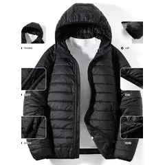 BLUE MOUNTAIN - Parka impermeable termica desmontable hombre