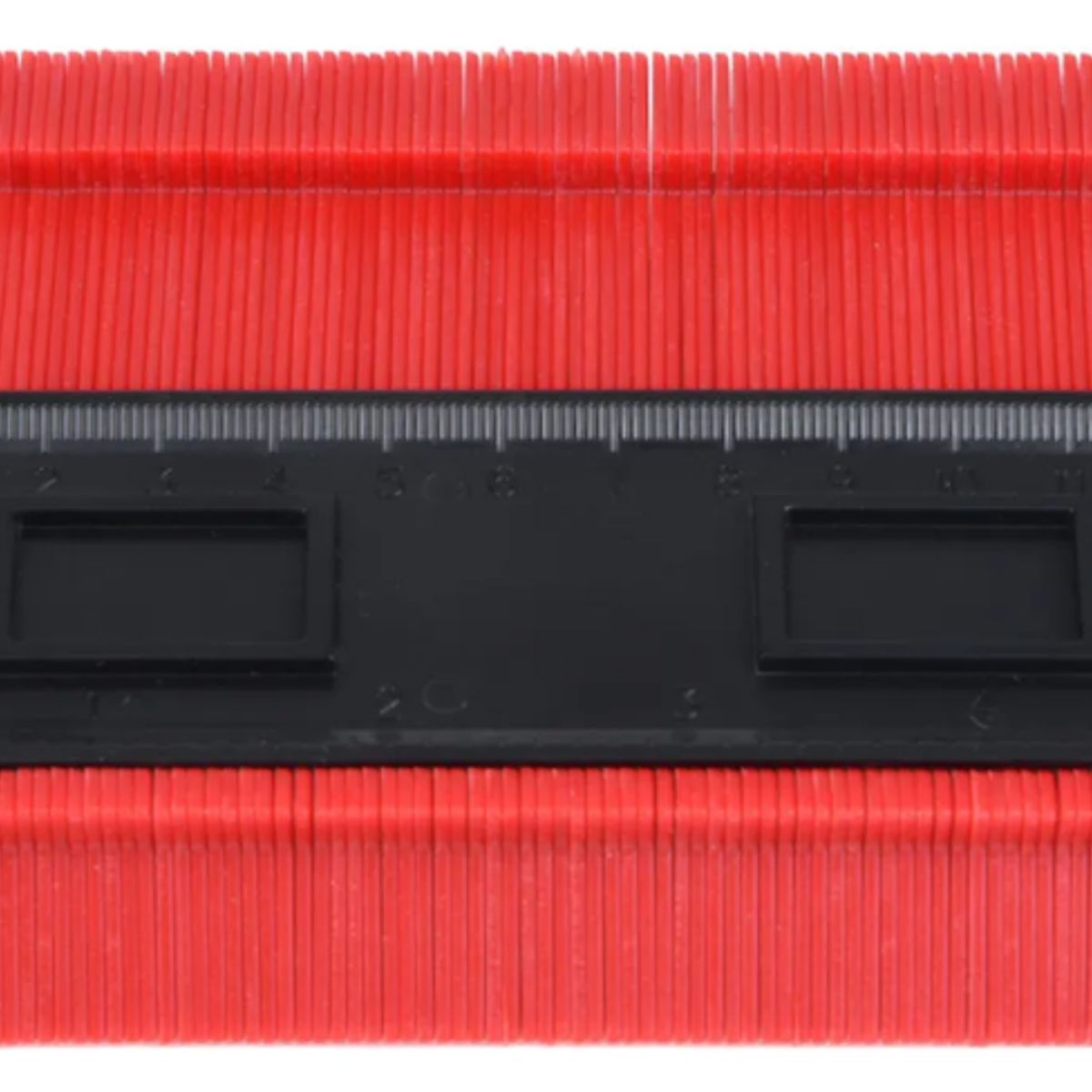 GENERICO - Medidor De Contorno Regla Duplicador De Perfil 15cm Rojo