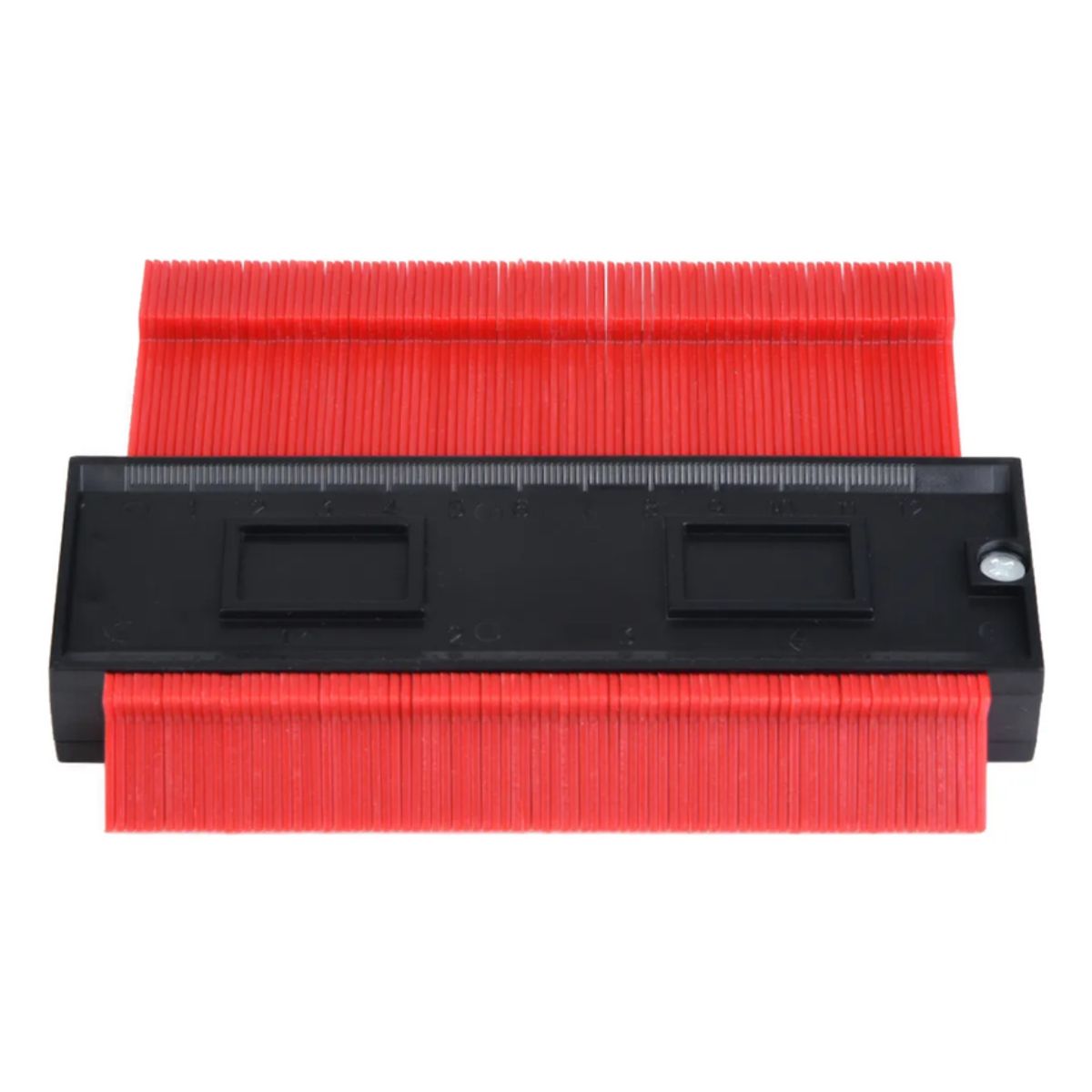 GENERICO - Medidor De Contorno Regla Duplicador De Perfil 15cm Rojo