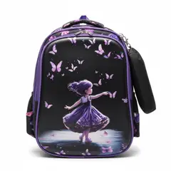 GENERICO - Mochila Infantil Escolar Niña En Alto Relieve