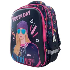 GENERICO - Mochila Infantil Escolar Niña En Alto Relieve
