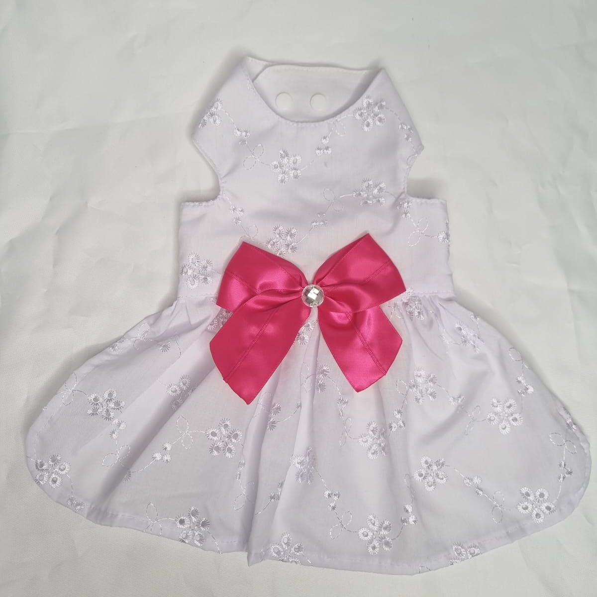 EL MUNDO DE EMMA - Vestido mascota ajustable blanco talla M