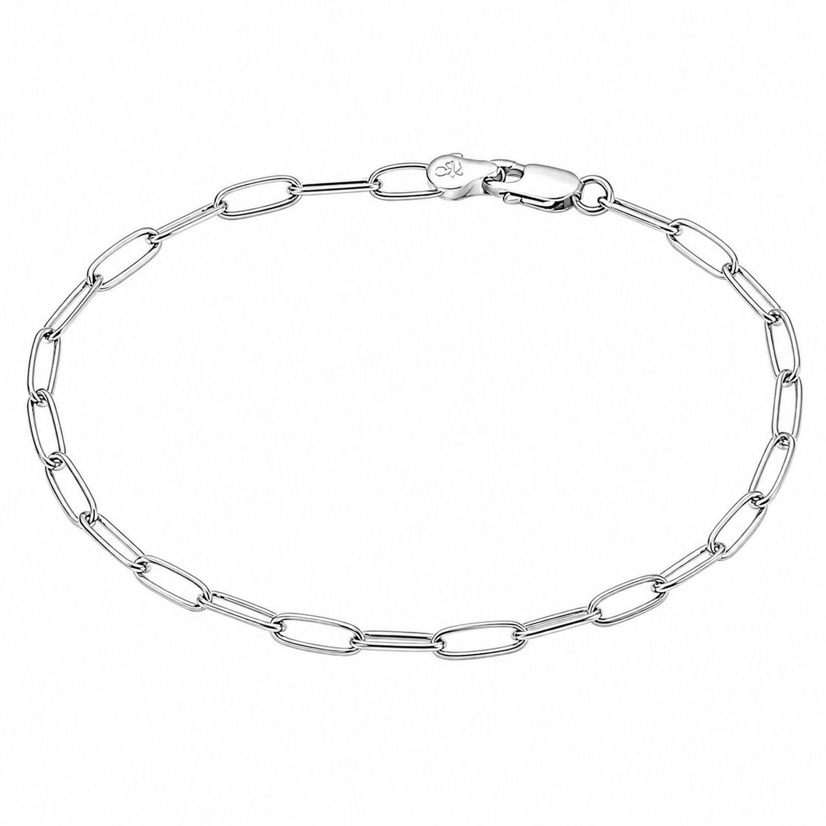 JOYAS MYTOKE - Pulsera Eslabon Limada Plata 925 Unisex
