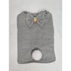 EL MUNDO DE EMMA - Polerón mascota gris talla M corto