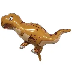 GENERICO - Globo metalico de dinosaurio amarillo 52x85,5cm