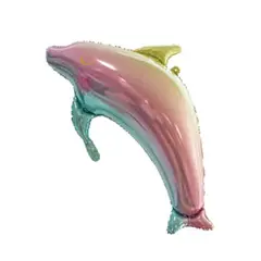 GENERICO - Globo metalizado delfin 100x70cm