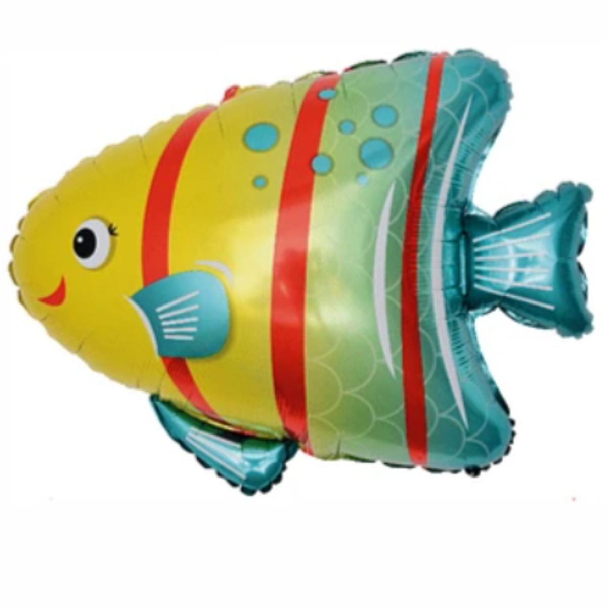 GENERICO - Globo metalizado de pez burbuja 34x36cm