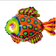 GENERICO - Globo metalizado de pez tropical 36 x 38cm