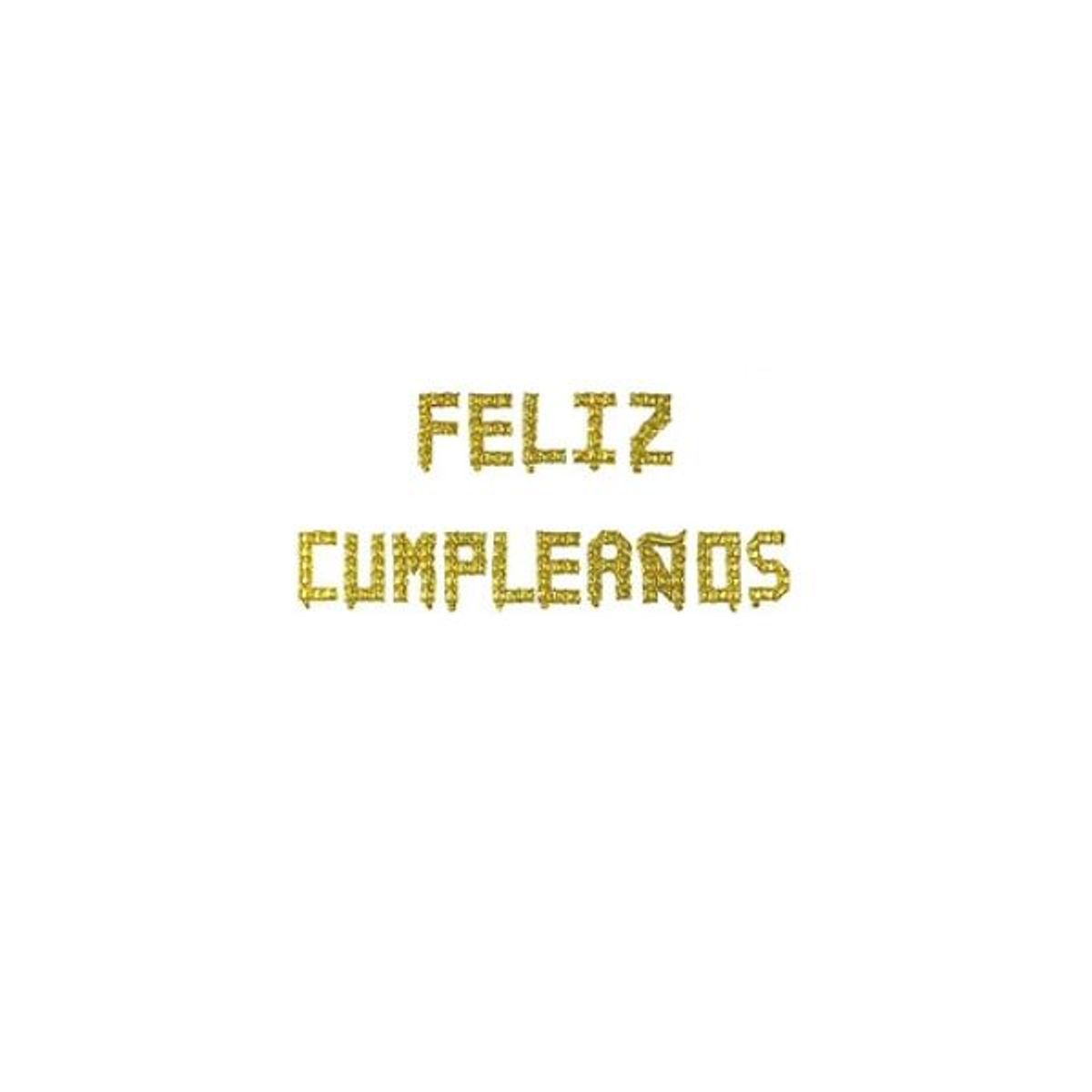 GENERICO - Set de globos metálicos feliz cumpleaños dorado 16 pulgadas