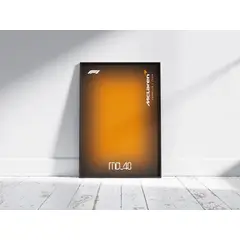 GENERICO - Cuadro Mclaren Mcl40 F1 De Fórmula 1 + Marco Negro