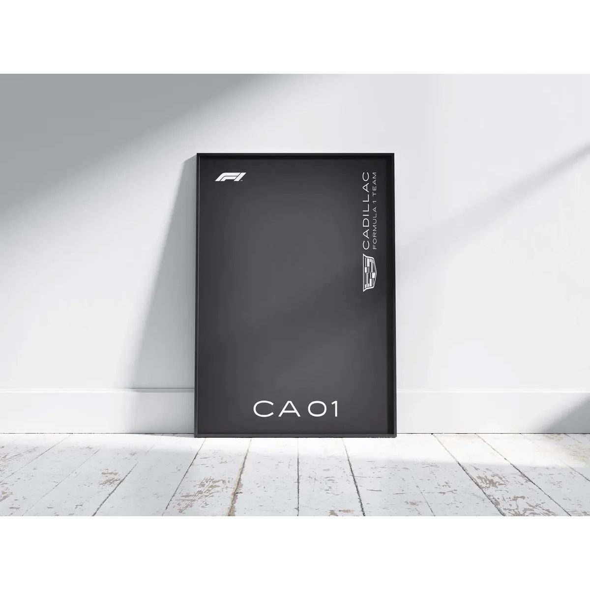 GENERICO - Cuadro Cadillac Ca01 F1 De Fórmula 1 + Marco Negro
