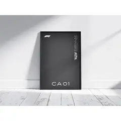 GENERICO - Cuadro Cadillac Ca01 F1 De Fórmula 1 + Marco Negro