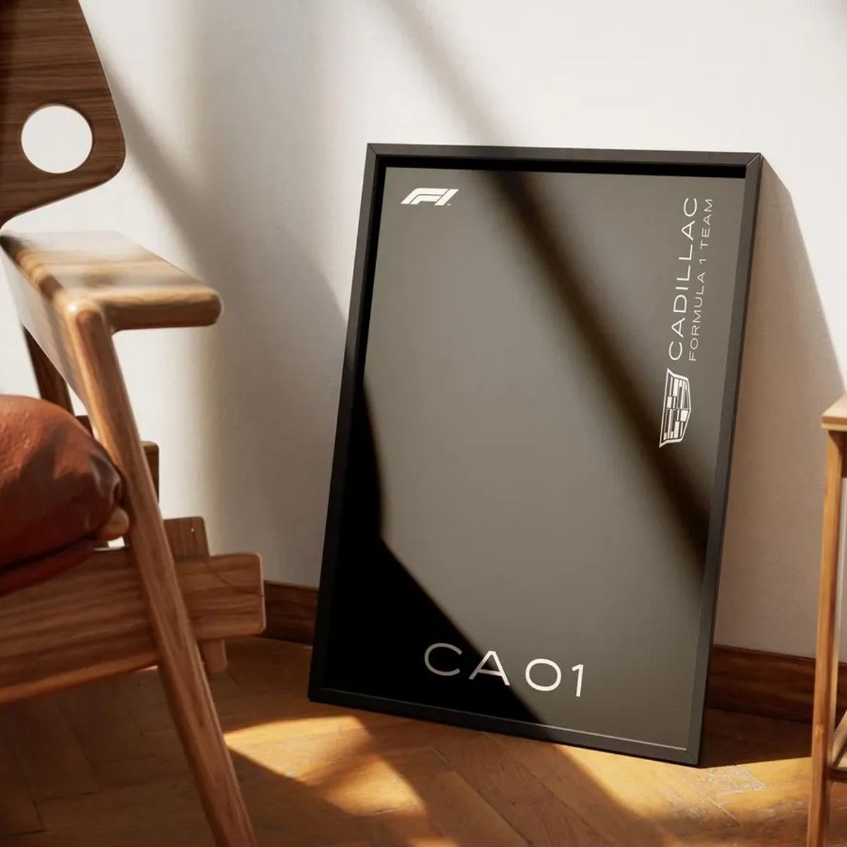 GENERICO - Cuadro Cadillac Ca01 F1 De Fórmula 1 + Marco Negro