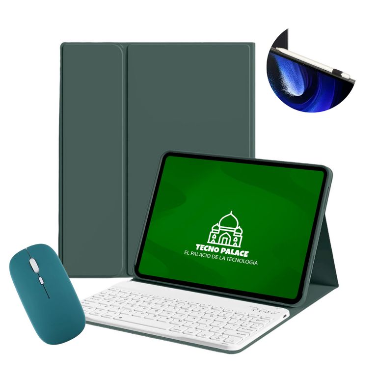 Funda Con Teclado Blanco y Mouse Para Honor Pad V7 Pro / V8 2023 - letra N