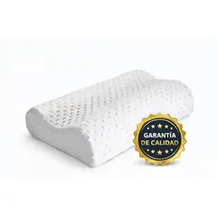 GENERICO - Pack 2 Almohada Memory Pillow Ortopedica Indeformable Cervical Latex Ergonomica