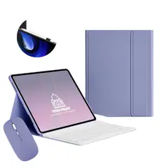TECNOPALACE - Funda Con Teclado Blanco y Mouse Para Honor Pad 9 - letra Ñ