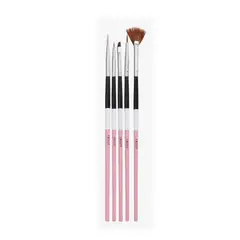 GENERICO - SET PINCEL PARA UÑAS X5 CRISTY