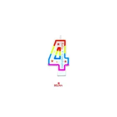 GENERICO - Vela de Cumpleaños Multicolor 4