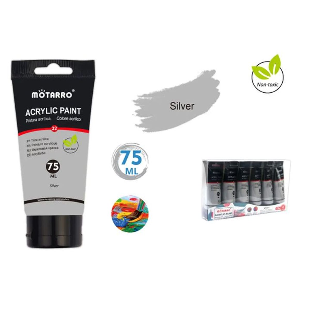 GENERICO - Pintura plateado de 75ml