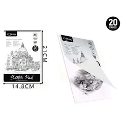 GENERICO - Block De Dibujo 20 Hojas A5 21x14cm