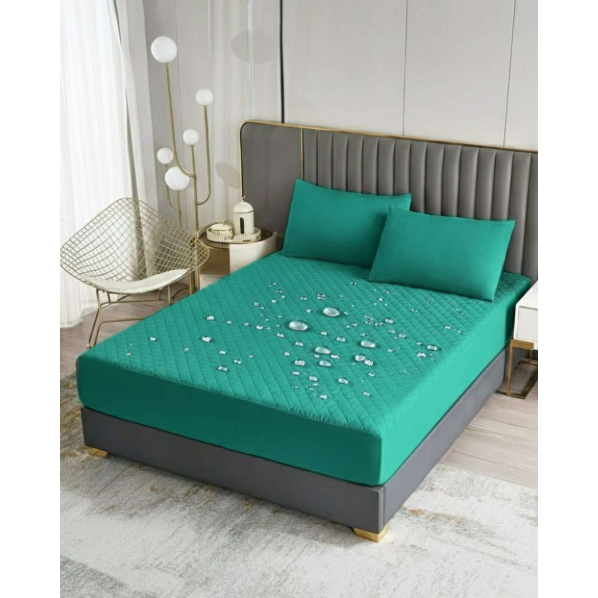GENERICO - Cubrecolchón Impermeable King Protección Total y Máximo Confort