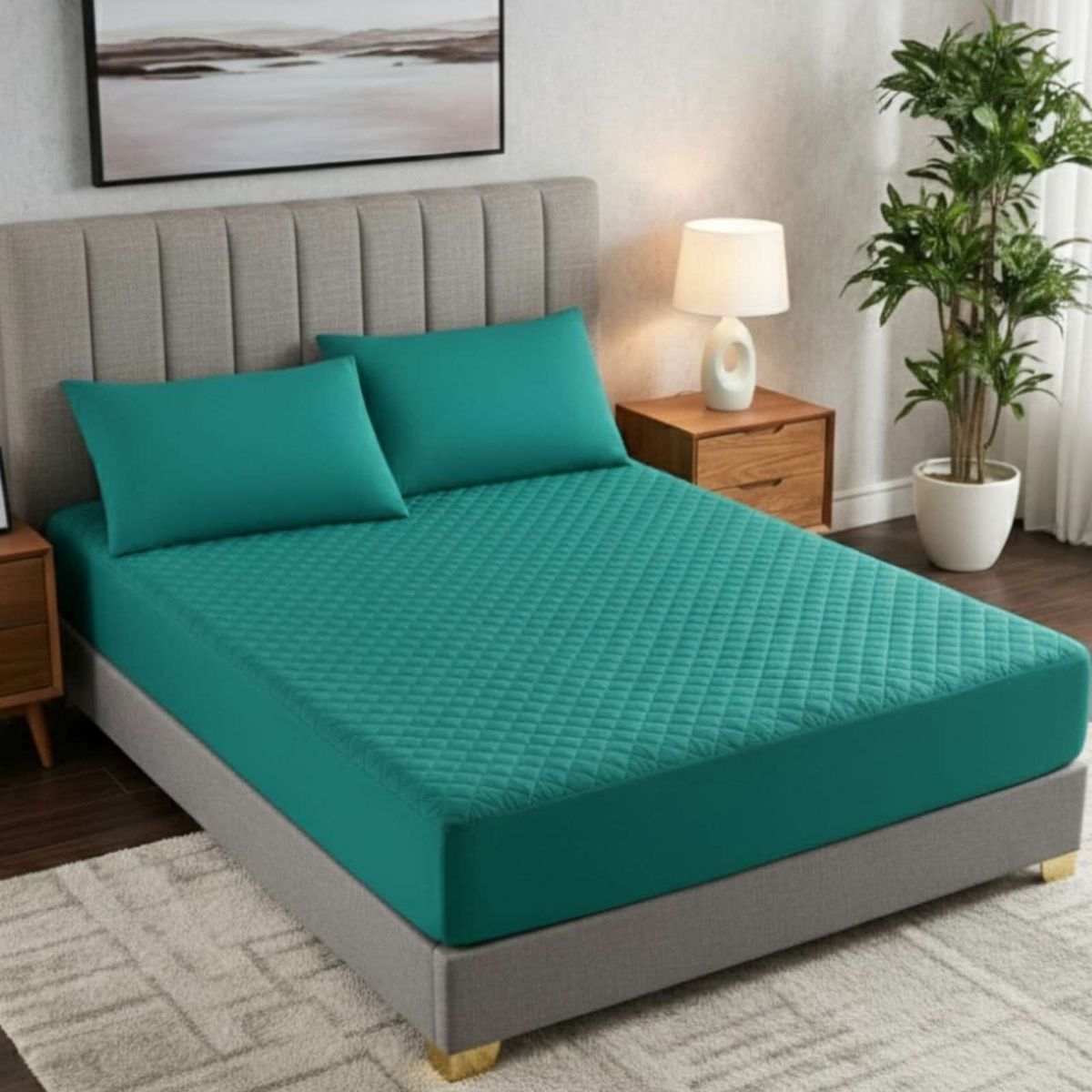 GENERICO - Cubrecolchón Impermeable King Protección Total y Máximo Confort