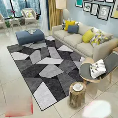 GENERICO - ALFOMBRAS PARA LIVING ANTIDESLIZANTES CON DISEÑOS TRIDIMENCIONALES