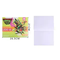 GENERICO - Block Tortugas Ninja Morado 20Hjs Liceo 60 21x26cm