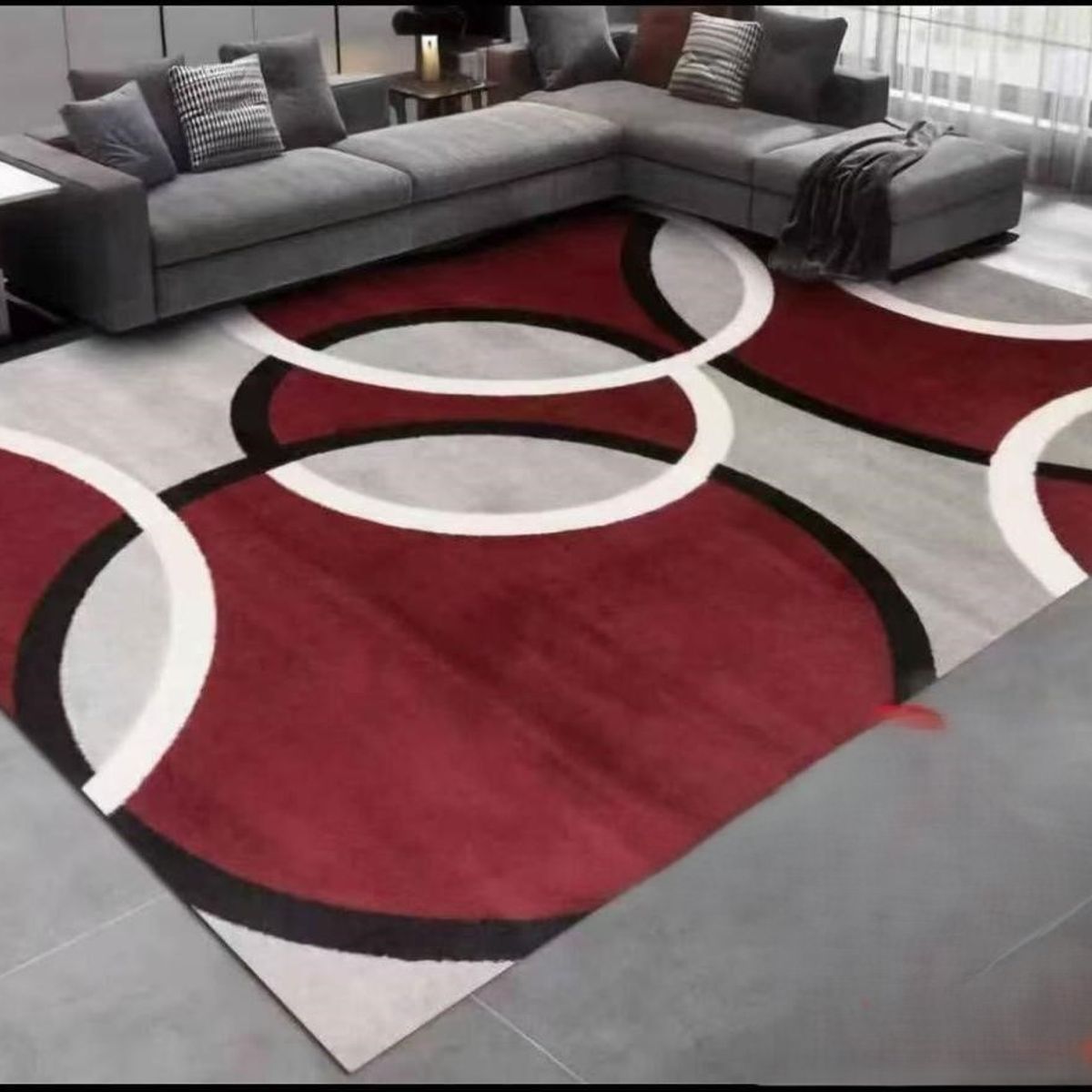 GENERICO - ALFOMBRAS PARA LIVING ANTIDESLIZANTES CON DISEÑOS TRIDIMENCIONALES