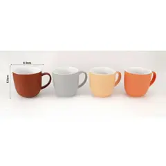 GENERICO - TAZAS DE CERAMICA 300ML COLORES SURTIDOS