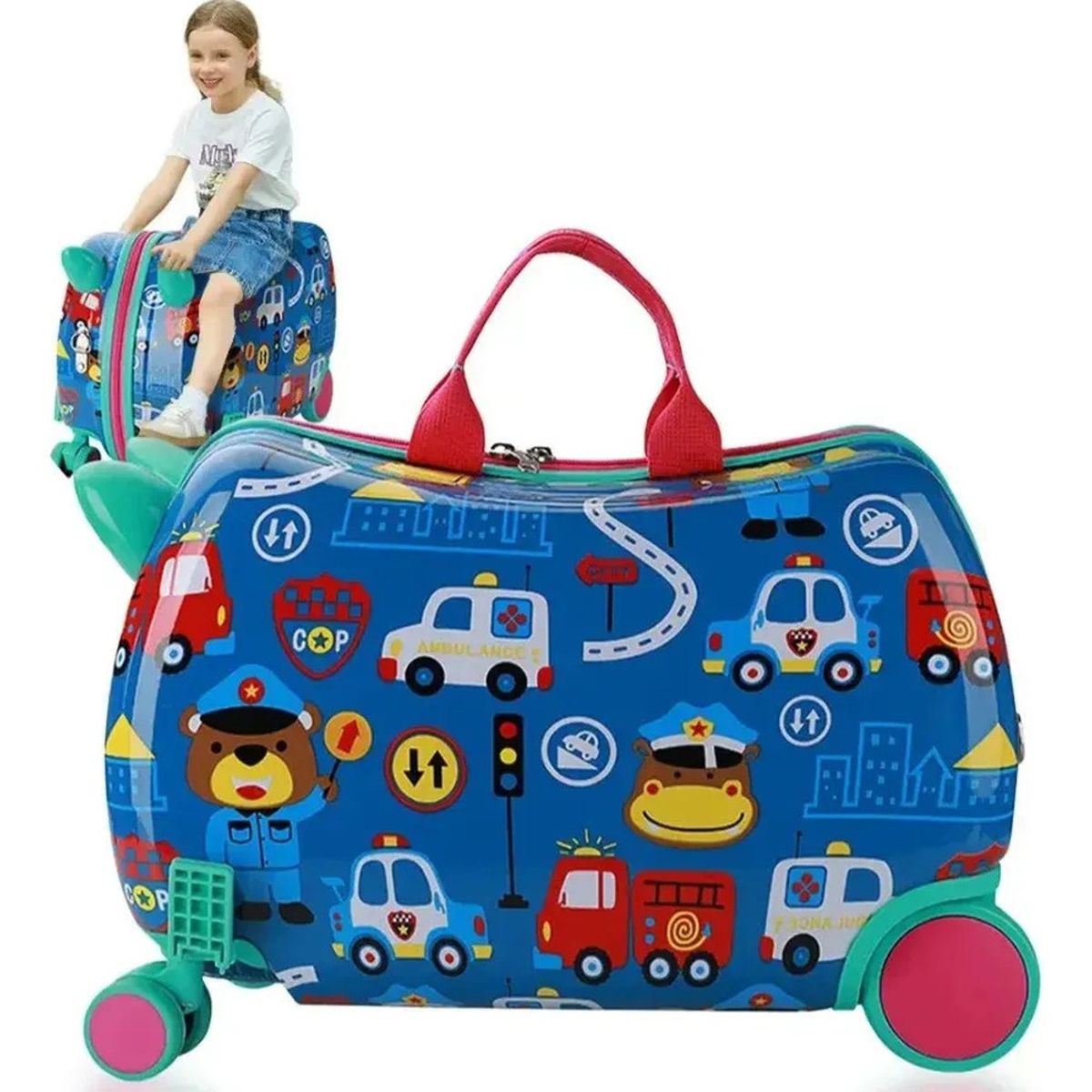 U BUY - Maleta De Cabina Infantil Montable  Osito Policía
