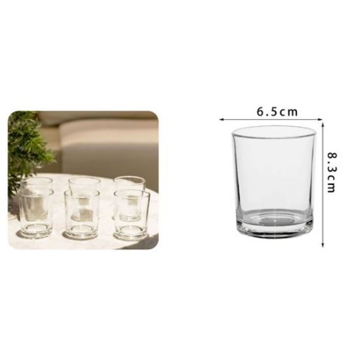 GENERICO - VASOS DE VIDRIO 220ML