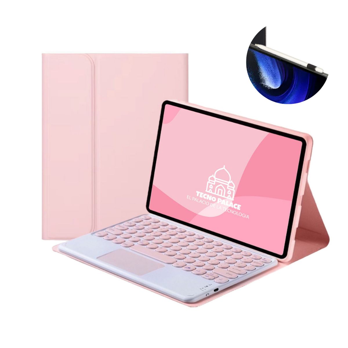 TECNOPALACE - Funda Con Teclado TouchPad 2.0 Para Honor Pad X8A 2024 - letra Ñ
