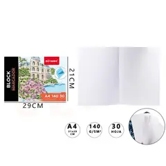 GENERICO - Block Marcador diseño palacio 140g 29x21cm A4