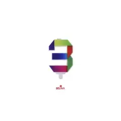 GENERICO - Vela multicolor número 3