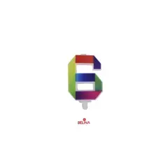 GENERICO - Vela multicolor número 6